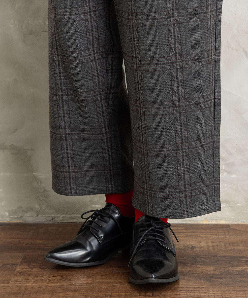 21号(6L～) 両面起毛セミワイドパンツ