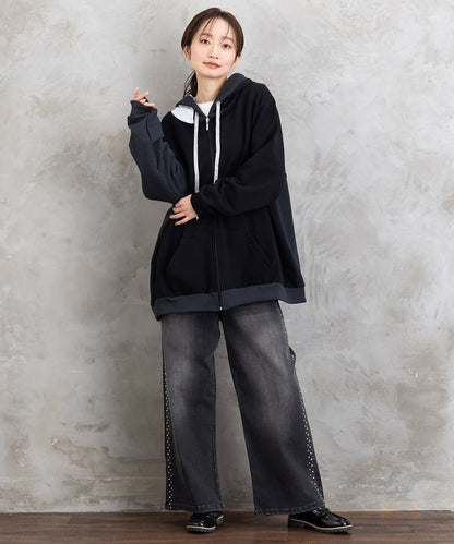 12-1591 SOPHIA CURVY [リミサロ]スタッズデニム