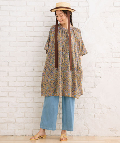 21号(6L～) デニムセミワイドパンツ