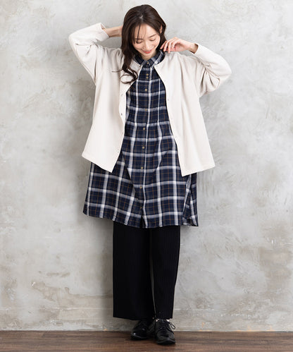 FONTLAB リブニットセミワイドパンツ