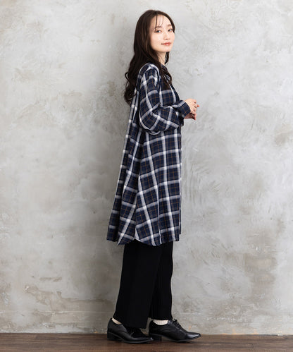 FONTLAB リブニットセミワイドパンツ