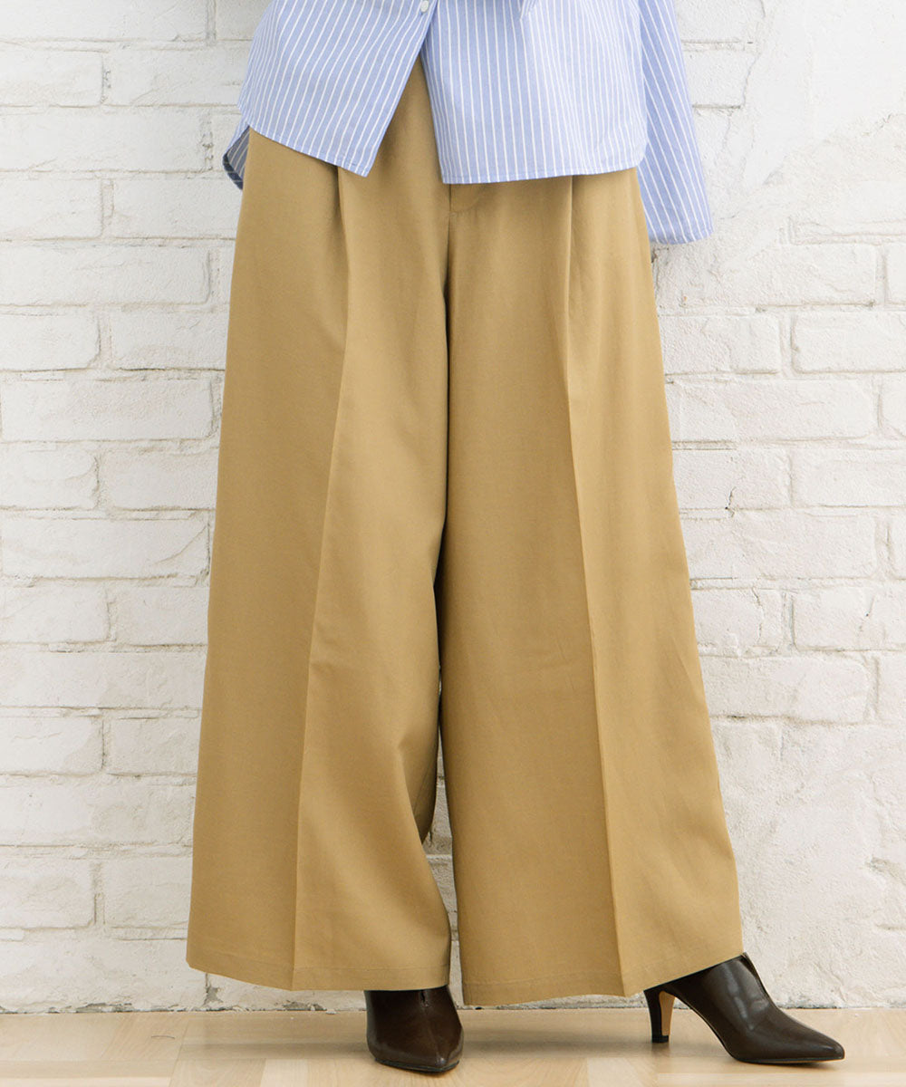LIYOCA [30th]タックワイドパンツ