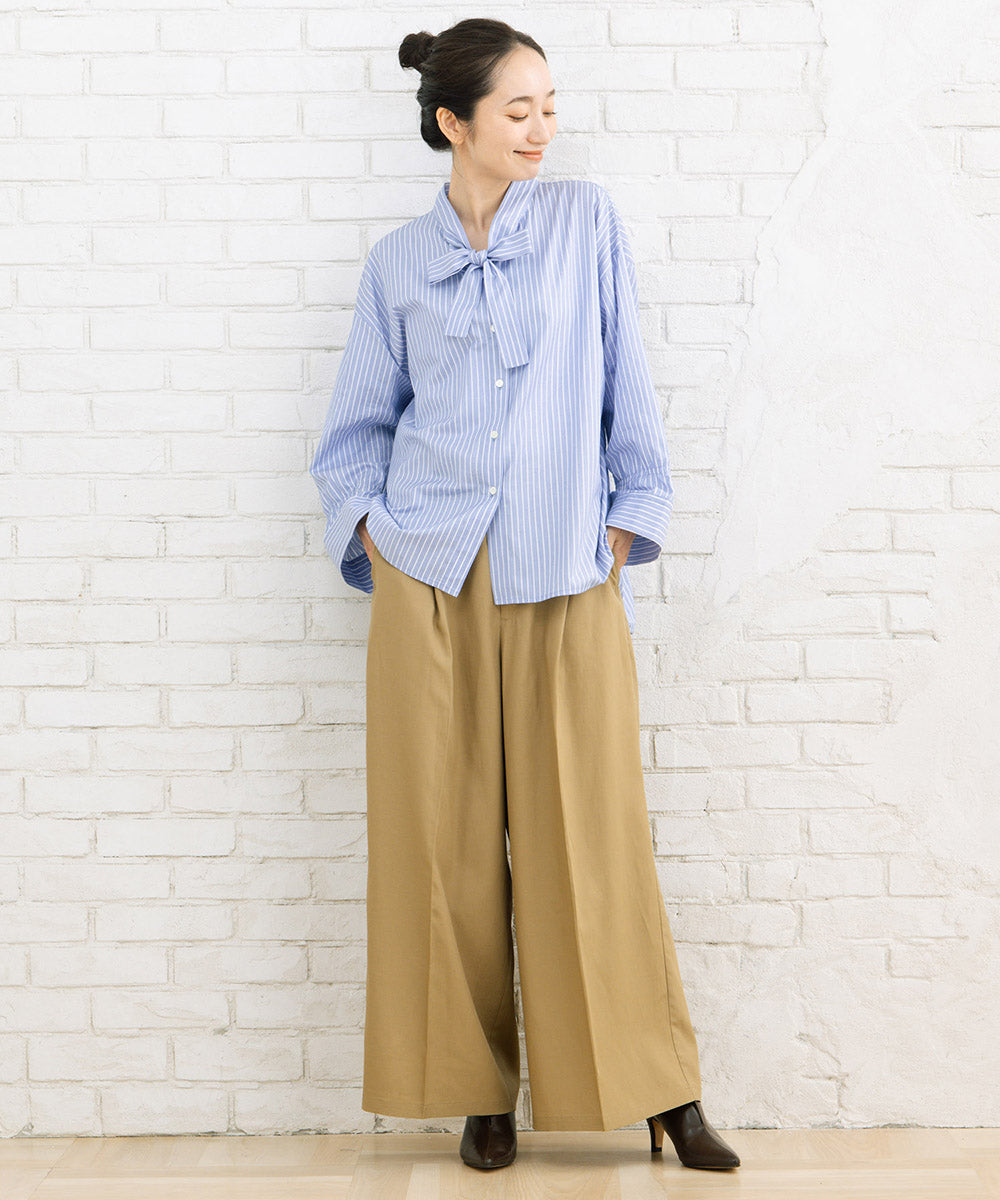 LIYOCA [30th]タックワイドパンツ