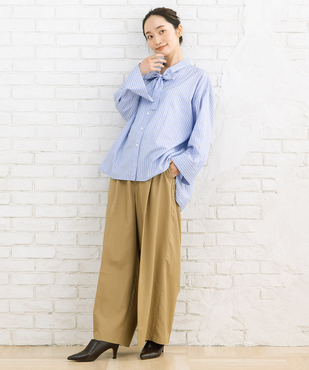 LIYOCA [30th]タックワイドパンツ