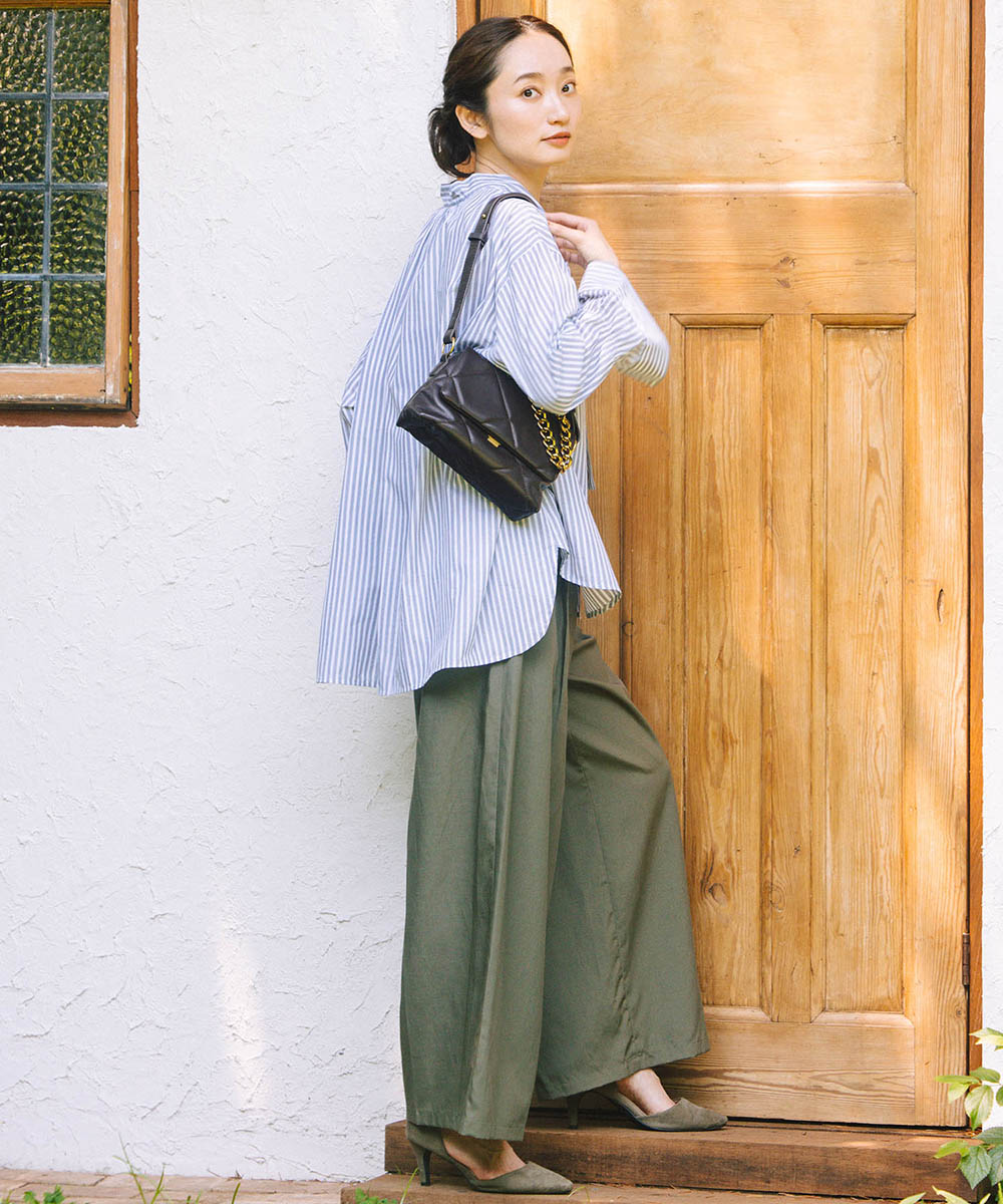 LIYOCA [30th]タックワイドパンツ