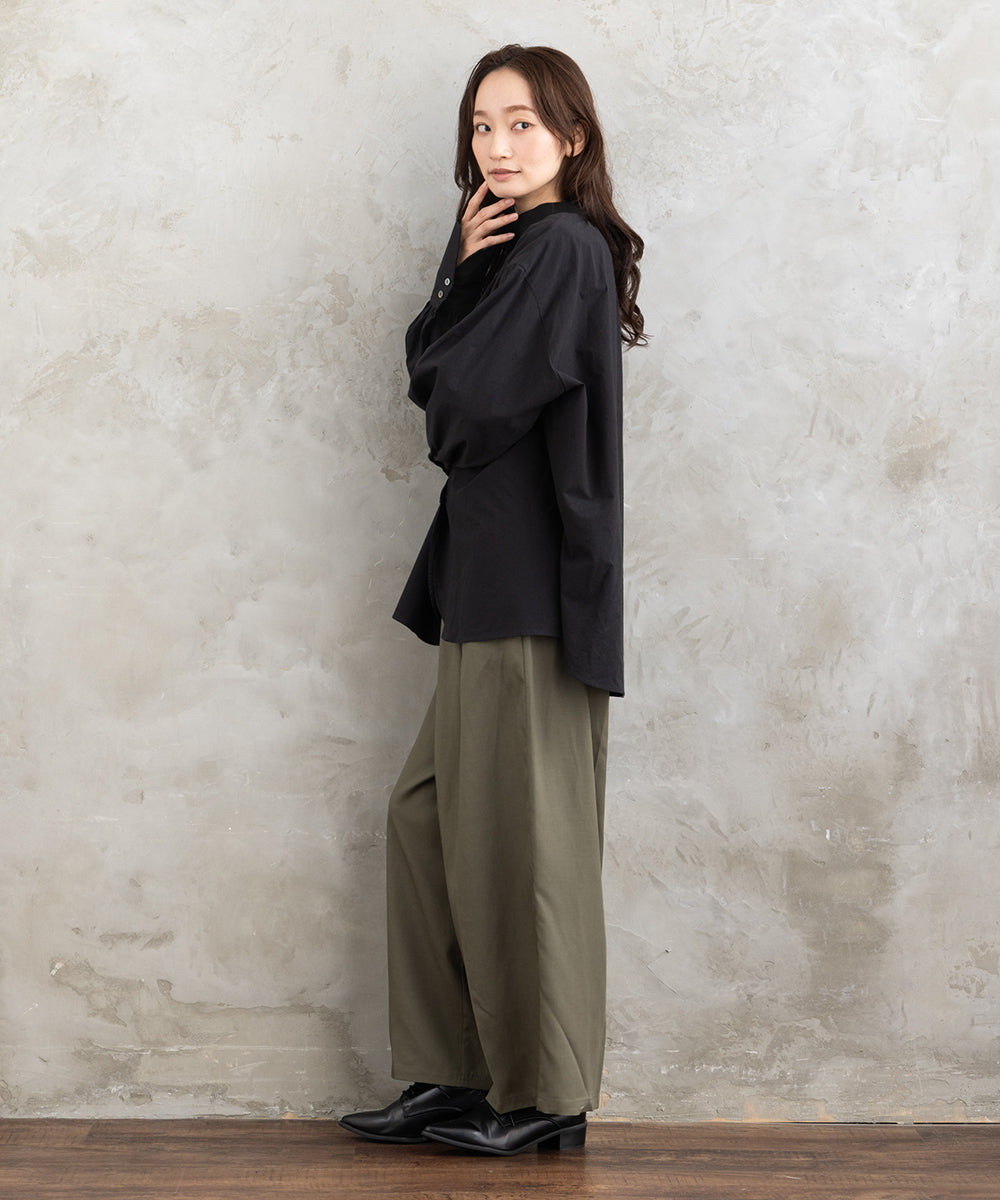 LIYOCA [30th]タックワイドパンツ