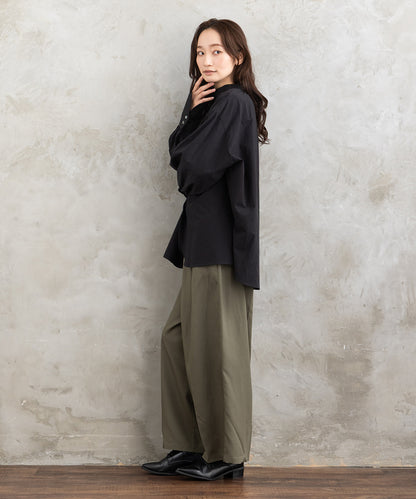 LIYOCA [30th]タックワイドパンツ