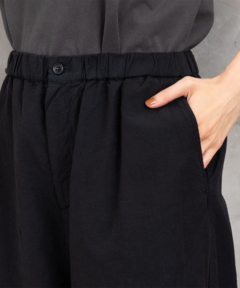 LIYOCA [30th]キュプラ混カーブパンツ