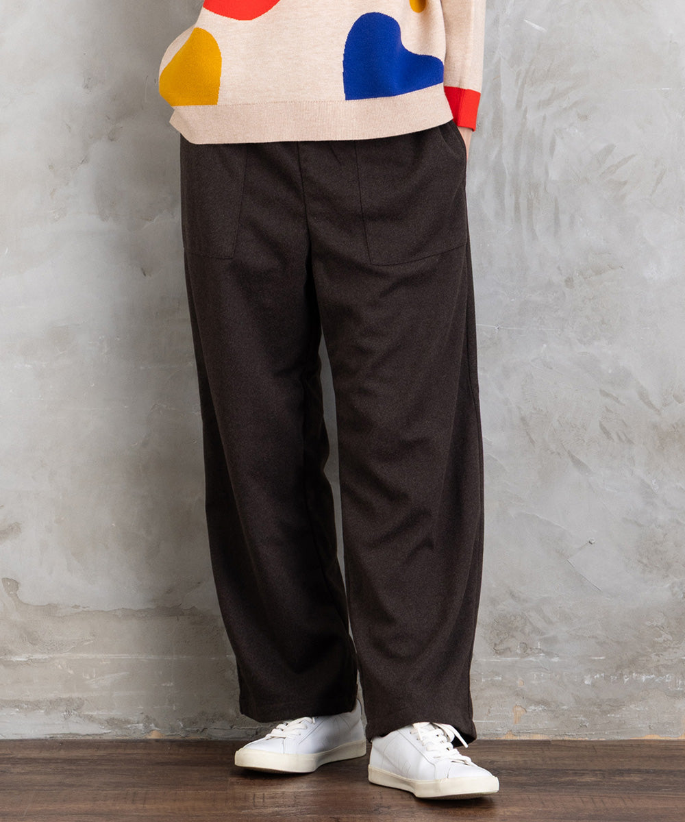 ウールライクワイドパンツ