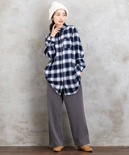 ウールライクワイドパンツ