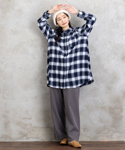 ウールライクワイドパンツ