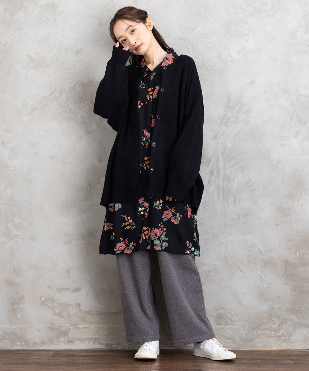 ウールライクワイドパンツ