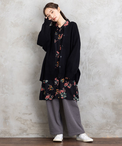 ウールライクワイドパンツ