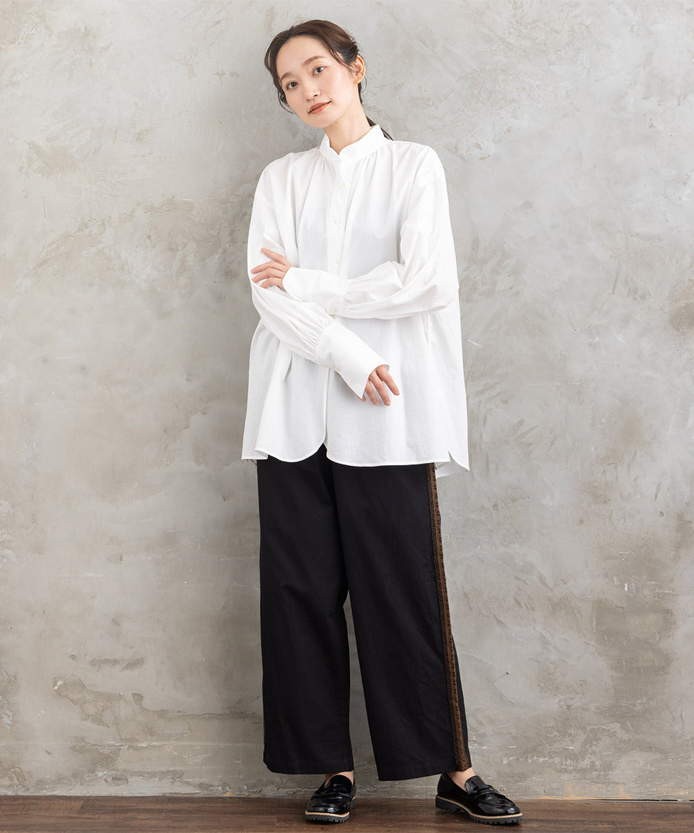 INDESIGN チロリアンテープエンブロイダリーラインパンツ