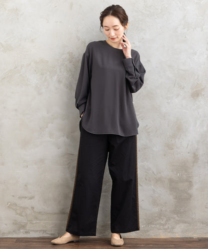 21号(6L～) INDESIGN チロリアンテープエンブロイダリーラインパンツ