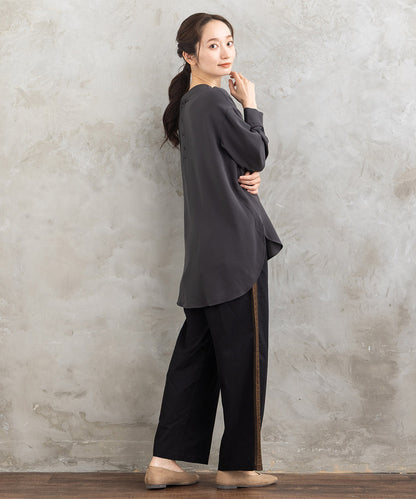 21号(6L～) INDESIGN チロリアンテープエンブロイダリーラインパンツ