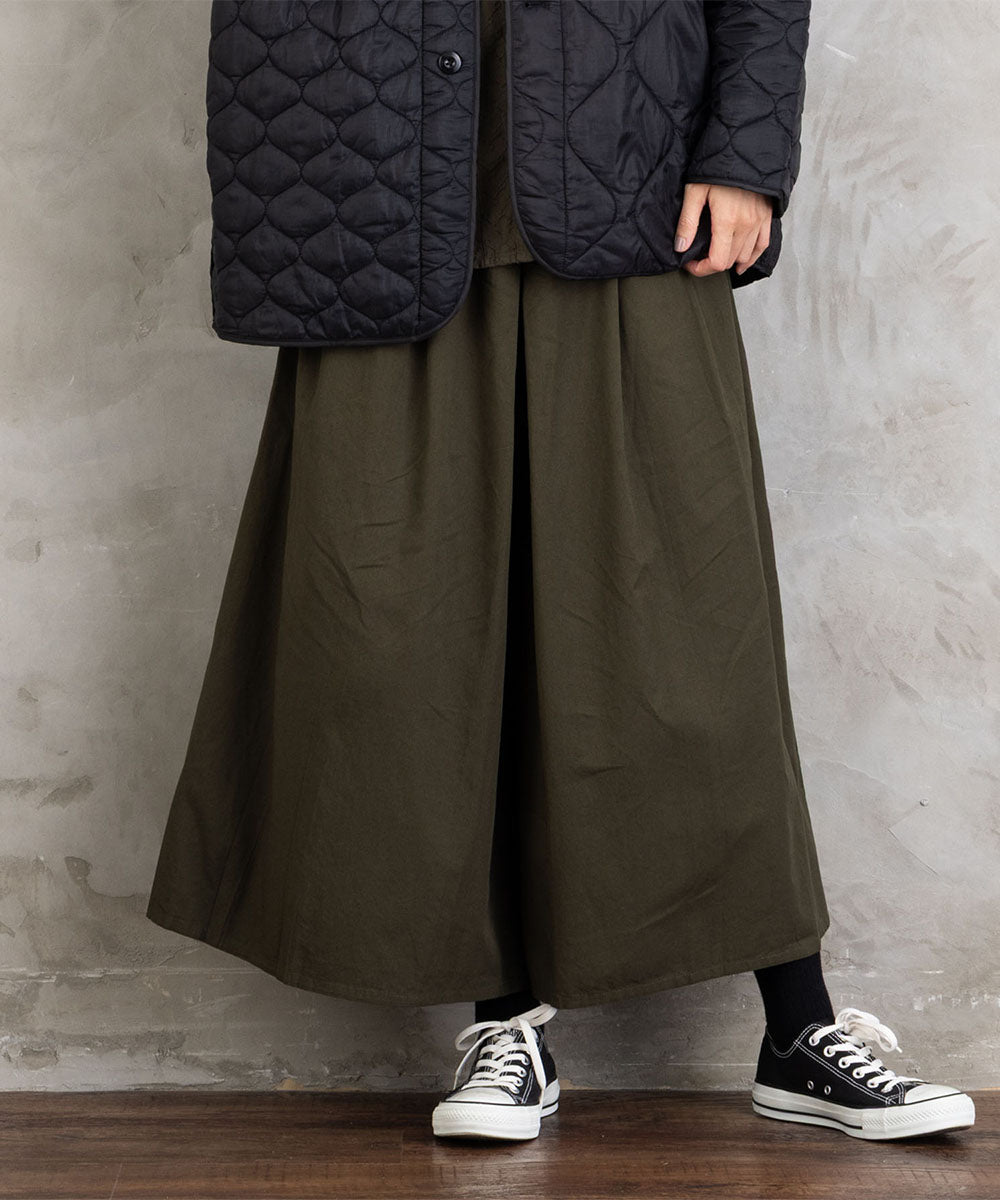 INDESIGN コットンツイルワイドパンツ