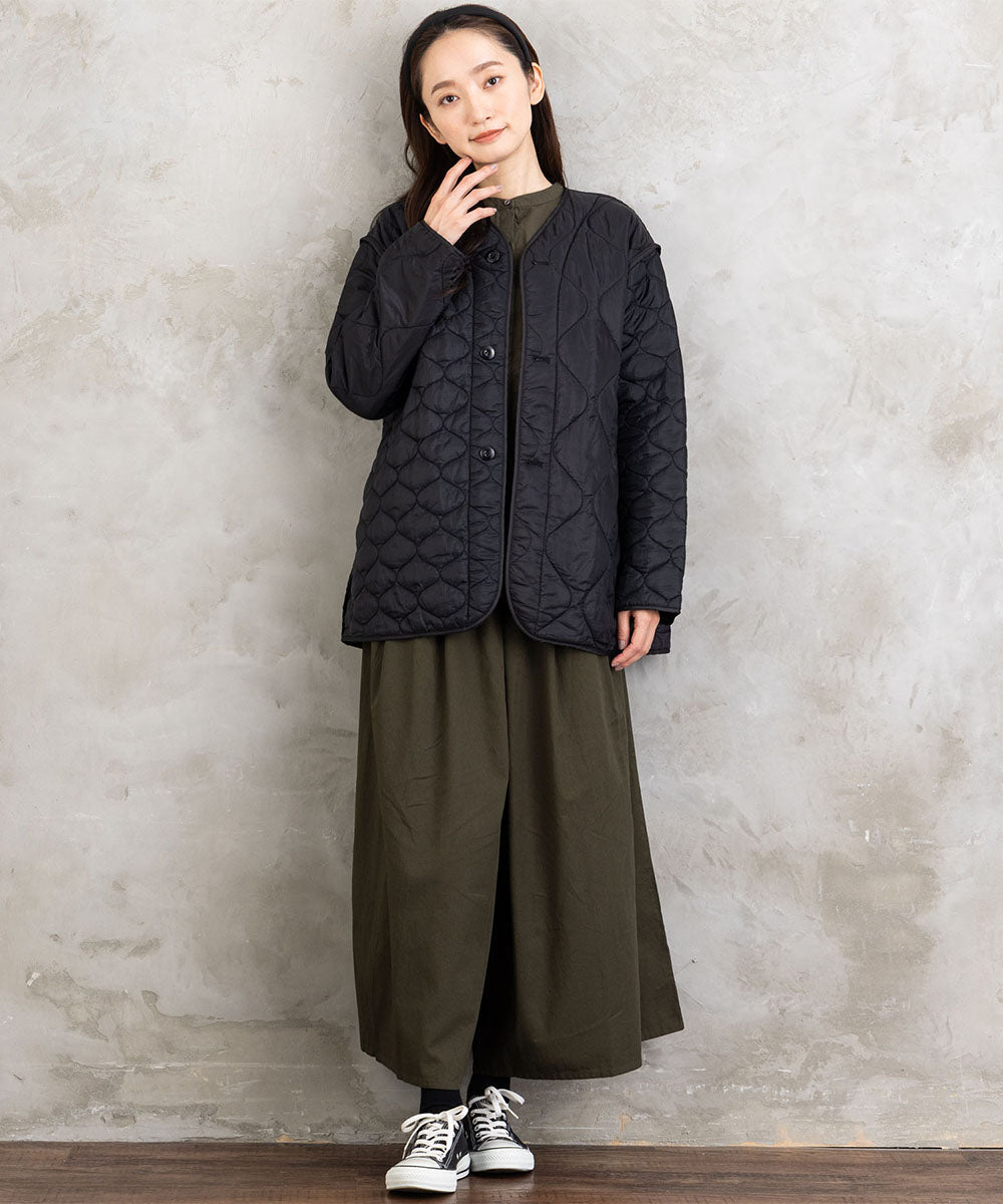 INDESIGN コットンツイルワイドパンツ