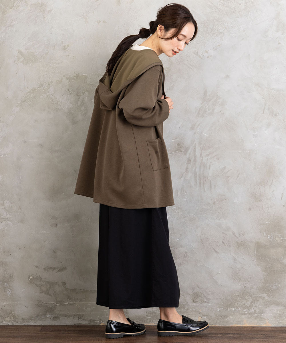 INDESIGN コットンツイルワイドパンツ