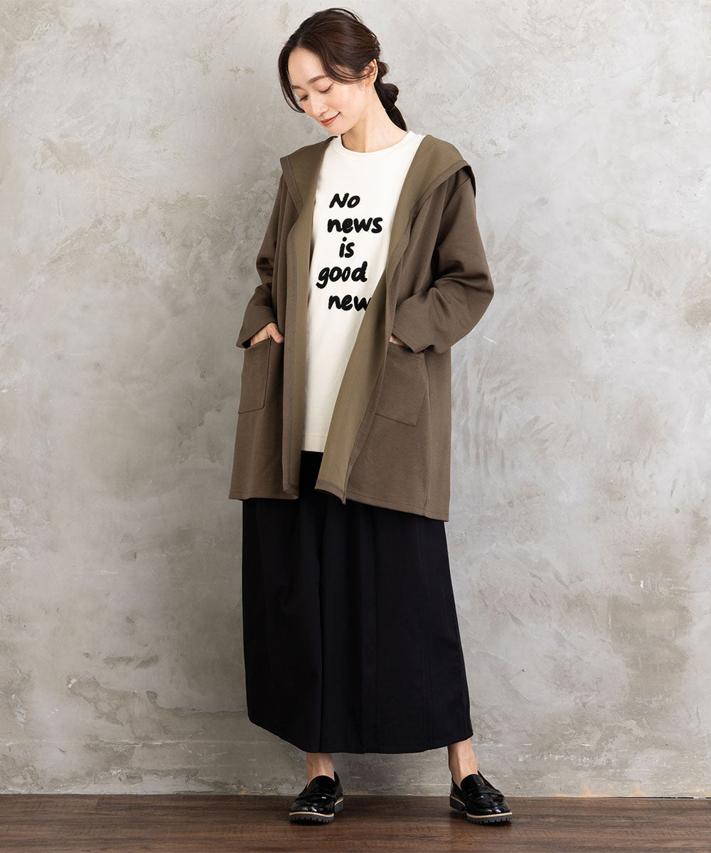 INDESIGN コットンツイルワイドパンツ