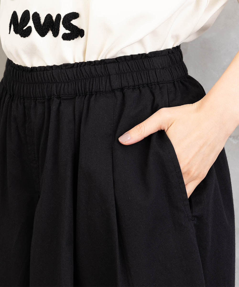 INDESIGN コットンツイルワイドパンツ