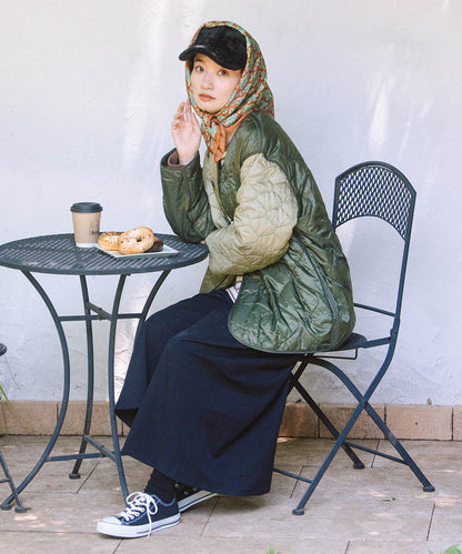 INDESIGN コットンツイルワイドパンツ