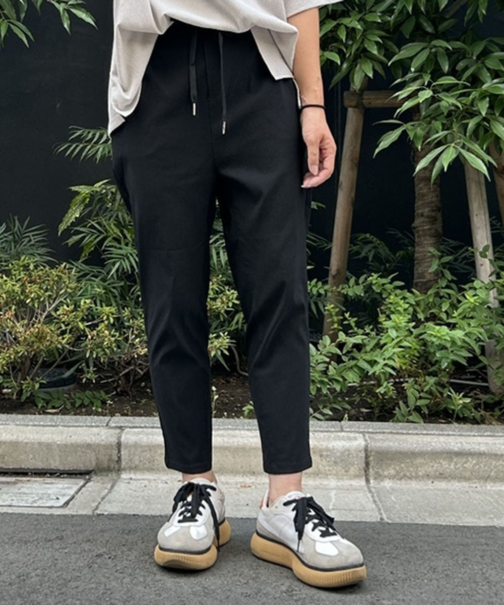 大きいサイズ レディース  テーパードパンツ ドライタッチ クロップド丈｜sabstreet my standard(サブストリートマイスタンダード)