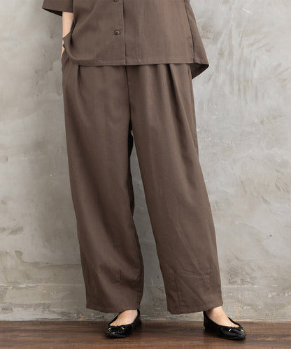 21号(6L～) FONTLAB リネンブレンドカーブパンツ