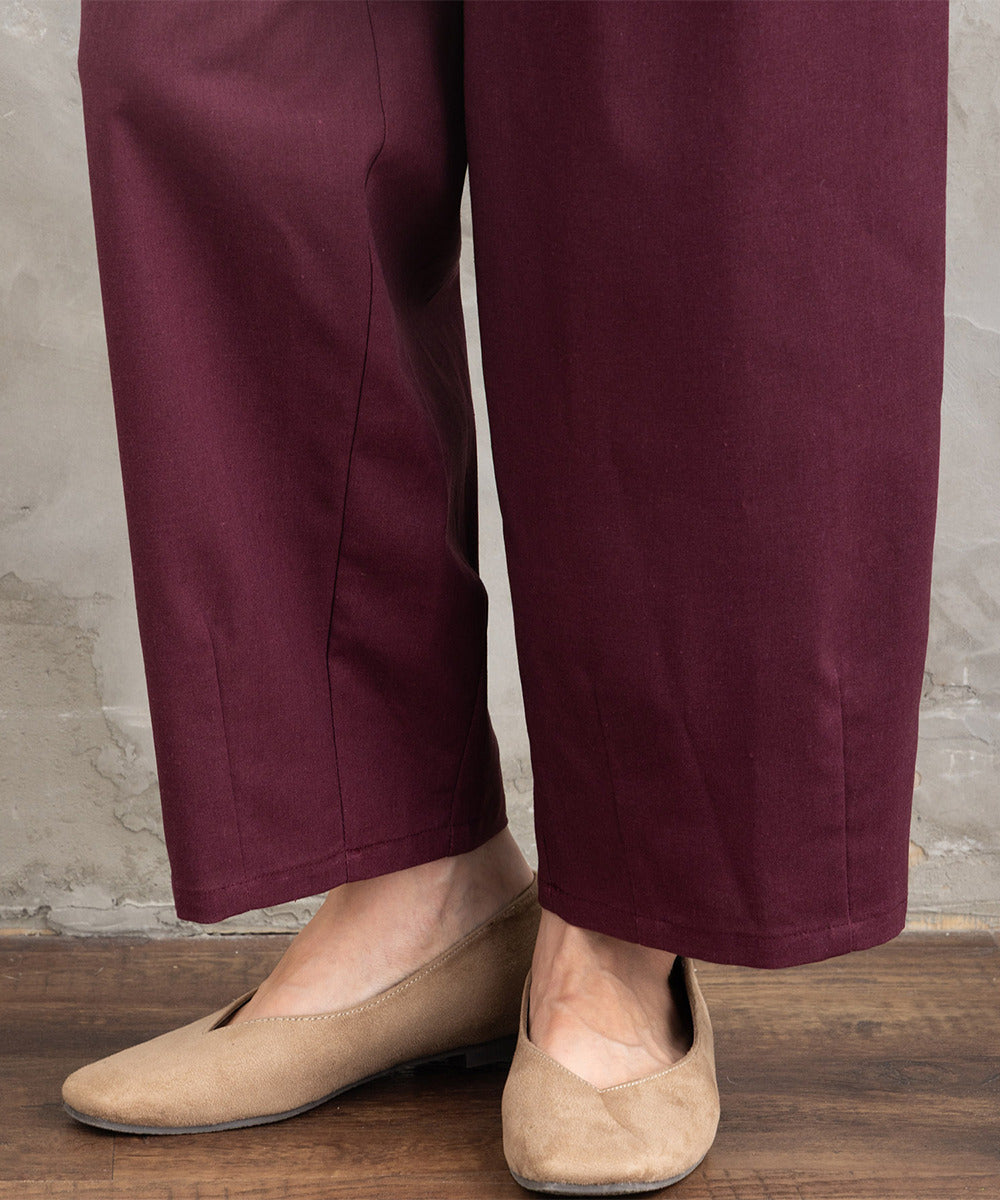 21号(6L～) FONTLAB リネンブレンドカーブパンツ