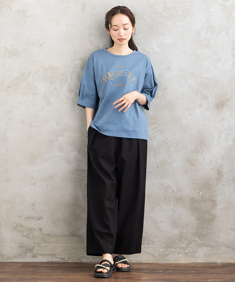 21号(6L～) FONTLAB リネンブレンドカーブパンツ