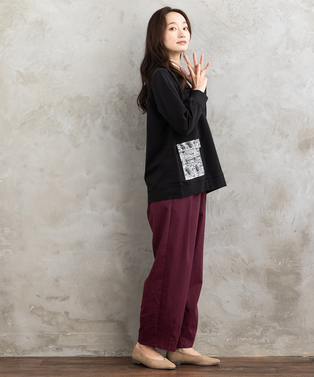 21号(6L～) FONTLAB リネンブレンドカーブパンツ