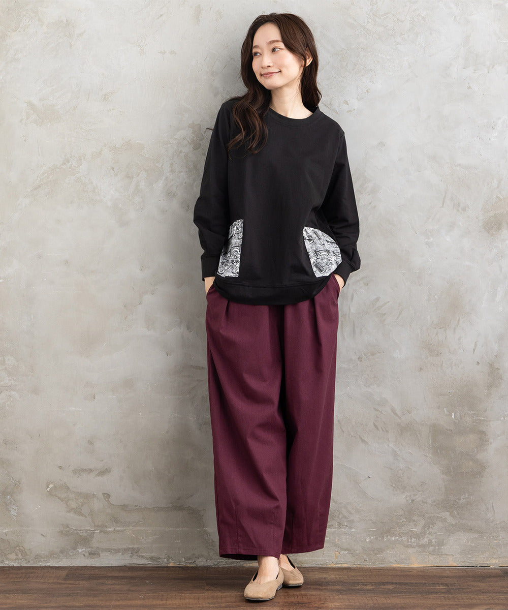 21号(6L～) FONTLAB リネンブレンドカーブパンツ