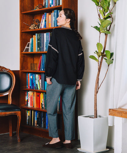 21号(6L～) トロピカルウールセンタープレステーパードパンツ