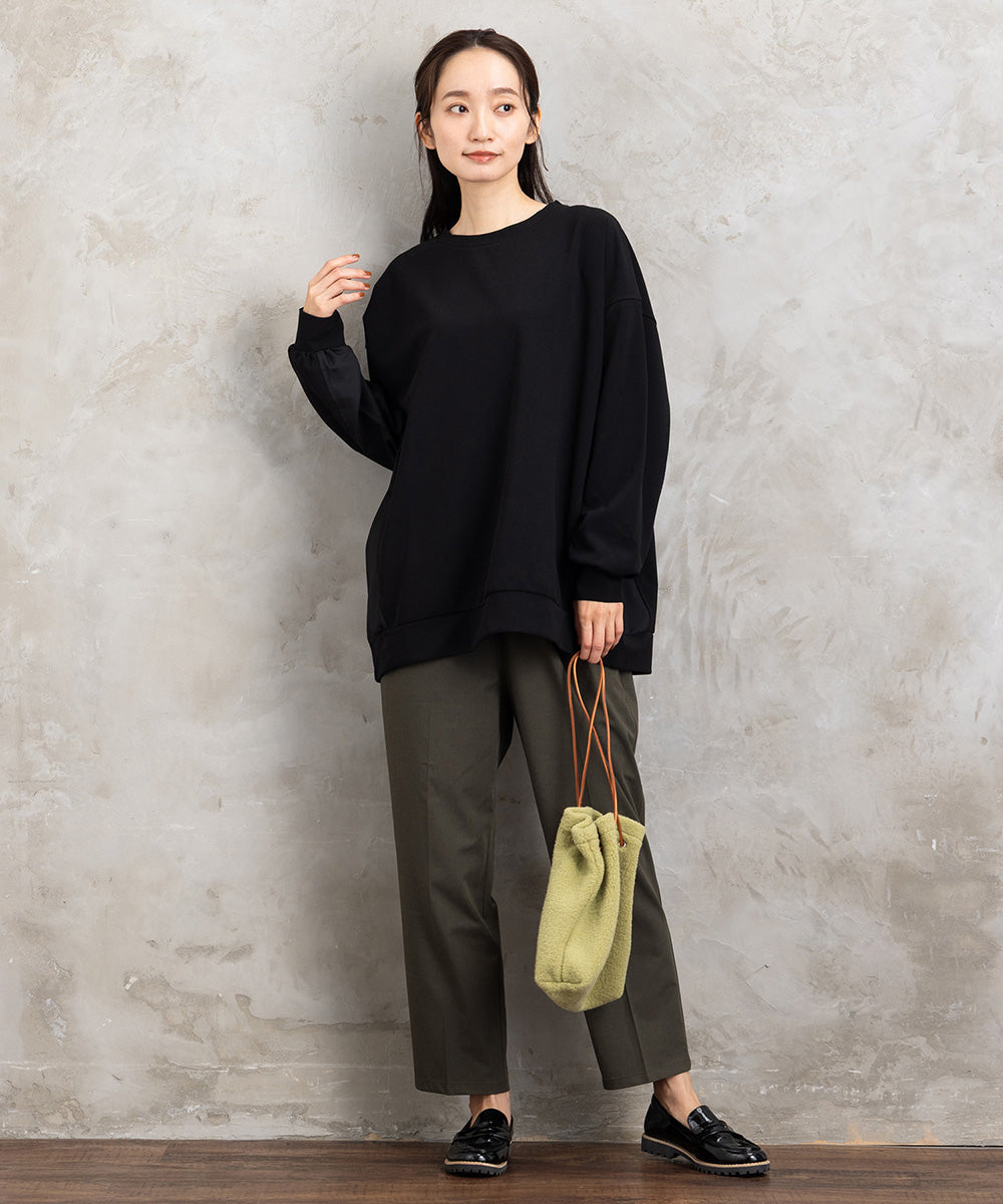 トロピカルウールセンタープレステーパードパンツ