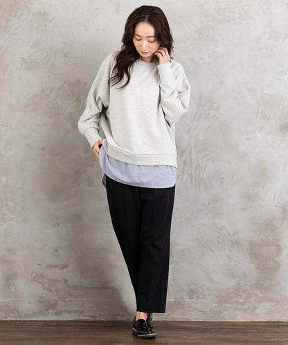 21号(6L～) トロピカルウールセンタープレステーパードパンツ