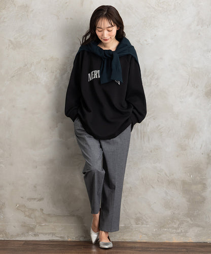 トロピカルウールセンタープレステーパードパンツ