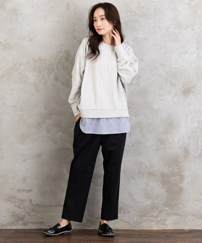 21号(6L～) トロピカルウールセンタープレステーパードパンツ