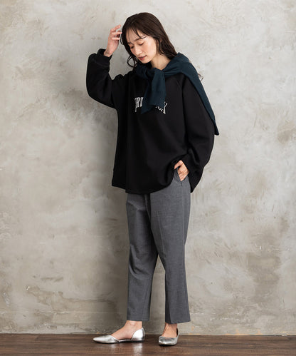 21号(6L～) トロピカルウールセンタープレステーパードパンツ