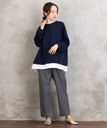 21号(6L～) トロピカルウールセンタープレステーパードパンツ