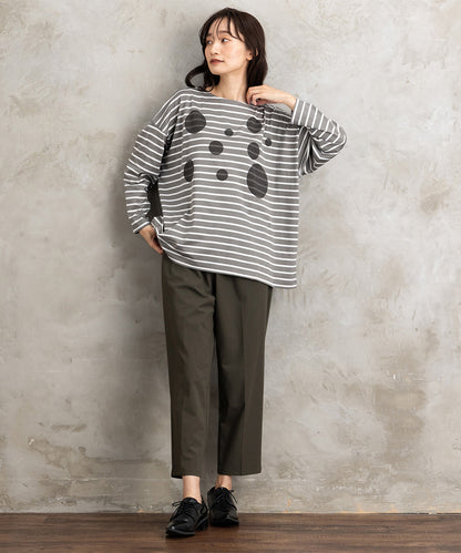 21号(6L～) トロピカルウールセンタープレステーパードパンツ