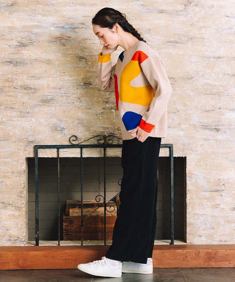 21号(6L～) INDESIGN コーデュロイベイカーパンツ