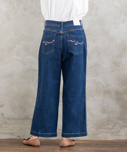 21号(6L) London Denim [30th]デニムワイドパンツ