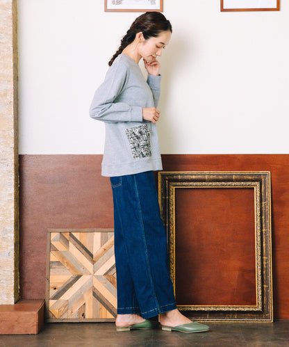 21号(6L) London Denim [30th]デニムワイドパンツ