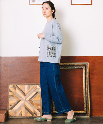 21号(6L) London Denim [30th]デニムワイドパンツ