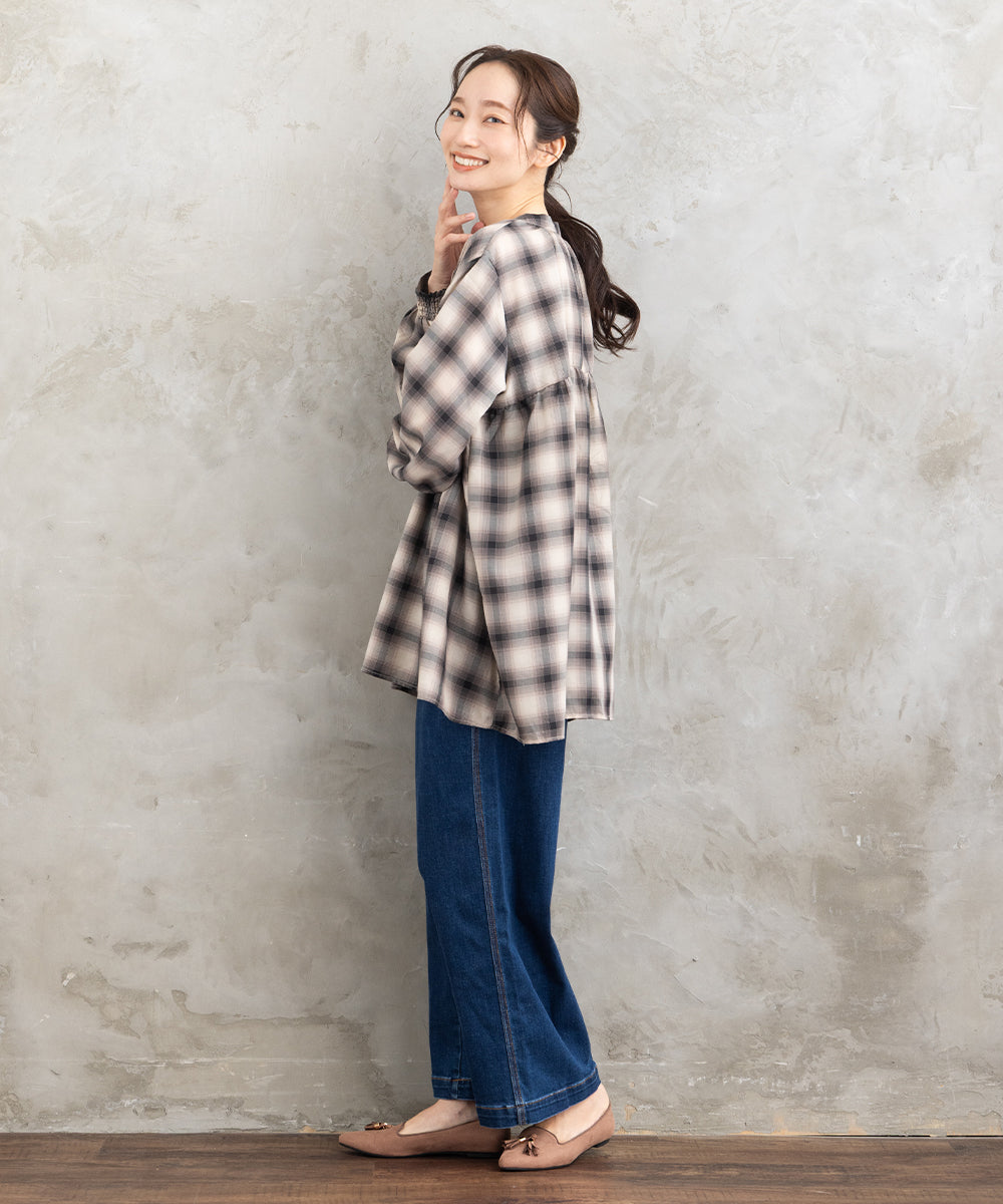 21号(6L) London Denim [30th]デニムワイドパンツ