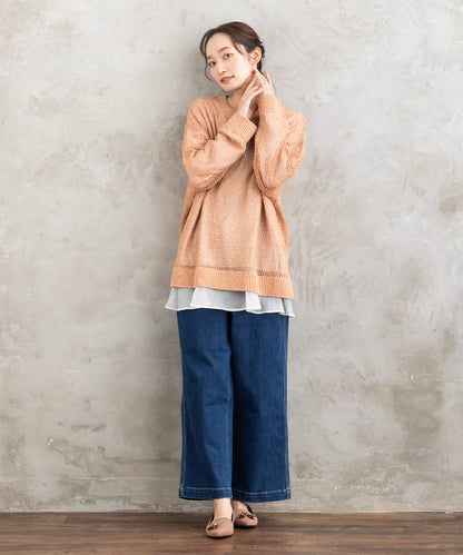 21号(6L) London Denim [30th]デニムワイドパンツ