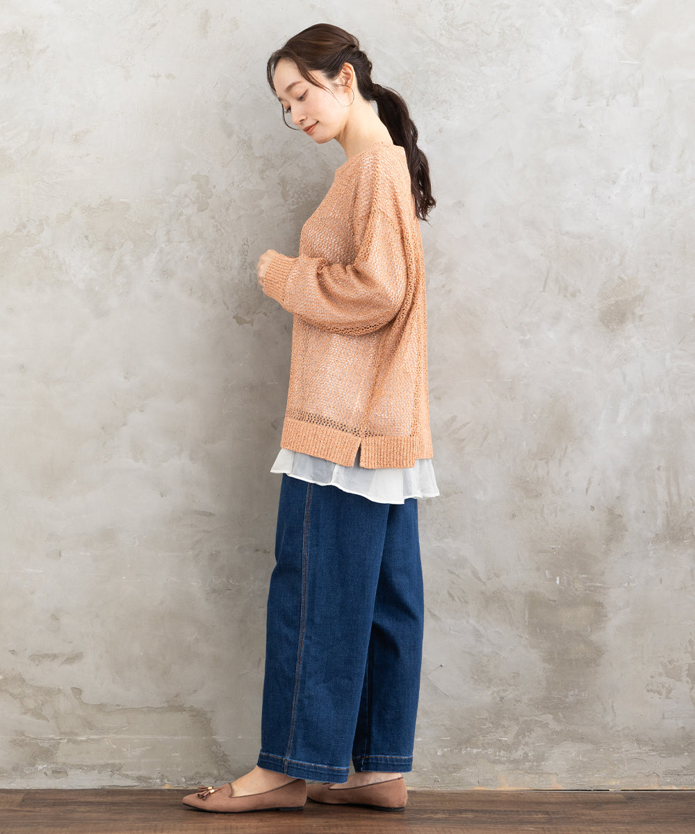 21号(6L) London Denim [30th]デニムワイドパンツ