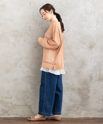 21号(6L) London Denim [30th]デニムワイドパンツ