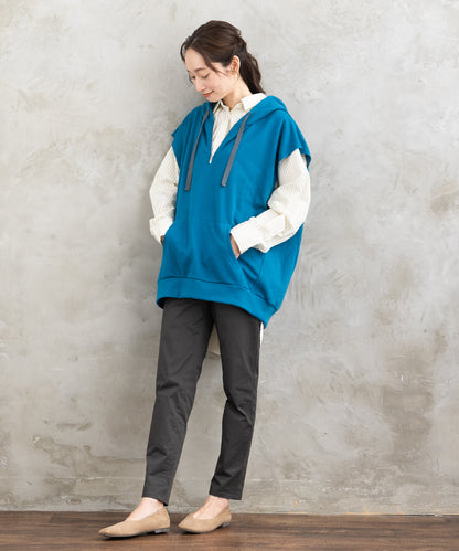 21号(6L～) コットンストレッチテーパードパンツ