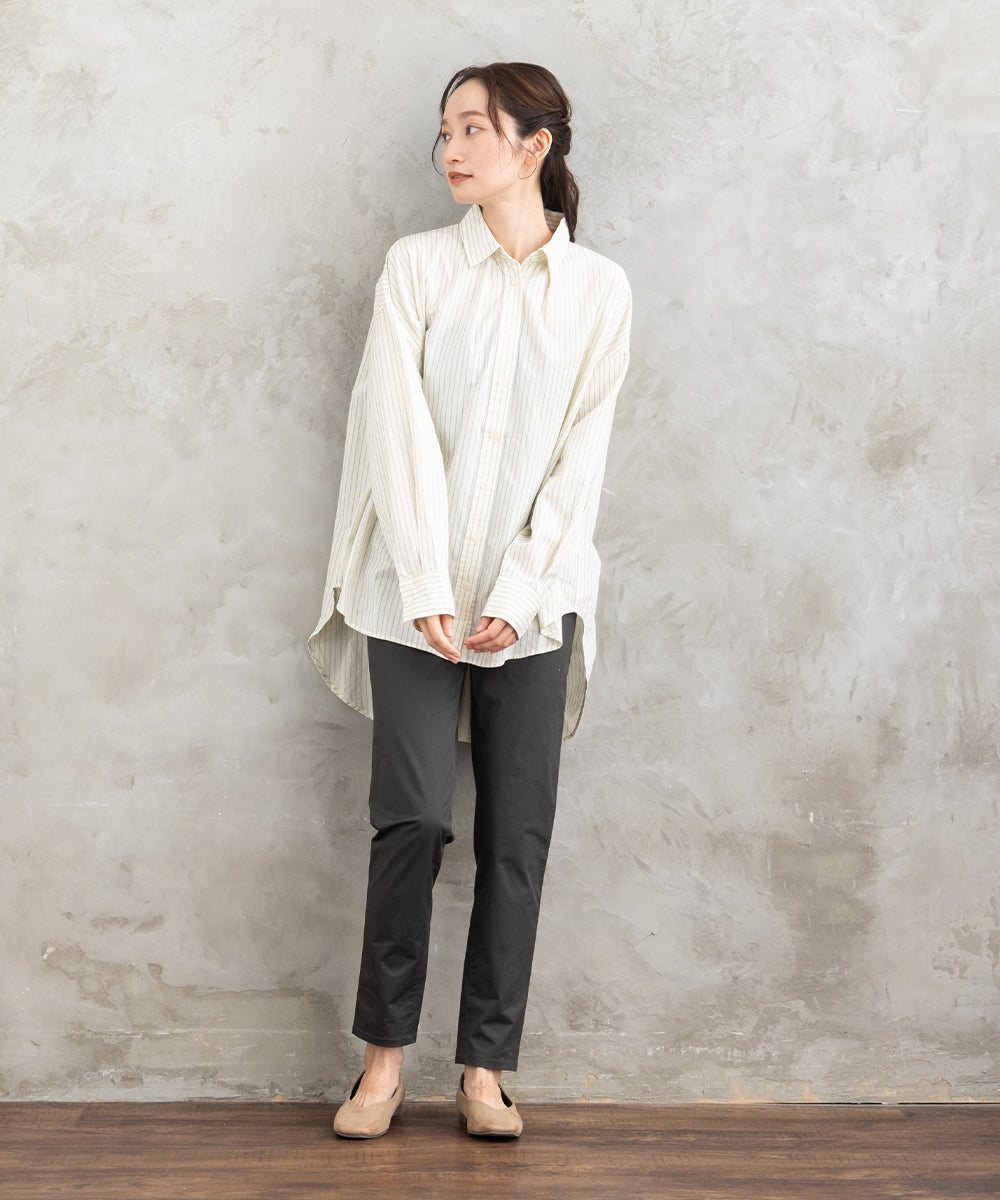 21号(6L～) コットンストレッチテーパードパンツ